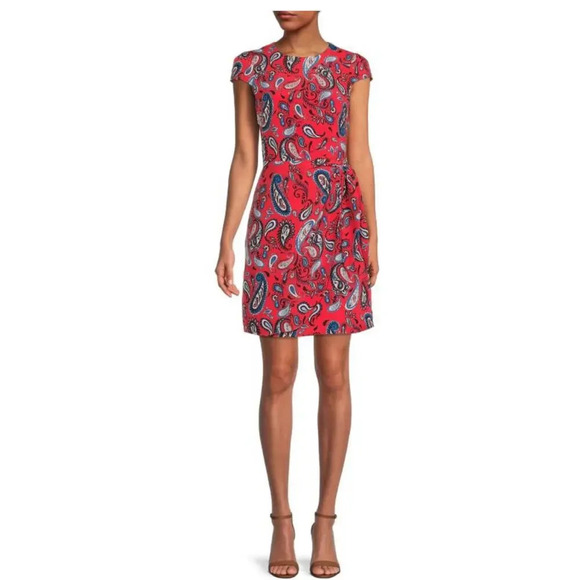 VINCE CAMUTO
Paisley Print Cap Sleeve Sheath Dress - Picture 1 of 9